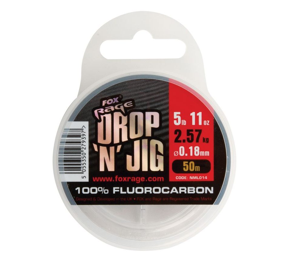 Fox Rage Fluorocarbon Drop 'N' Jig Fluorocarbon 50m