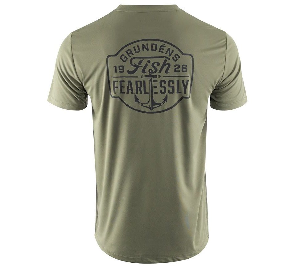 Grundéns UV Triko Fish Fearlessly SS Tech Tee Forest