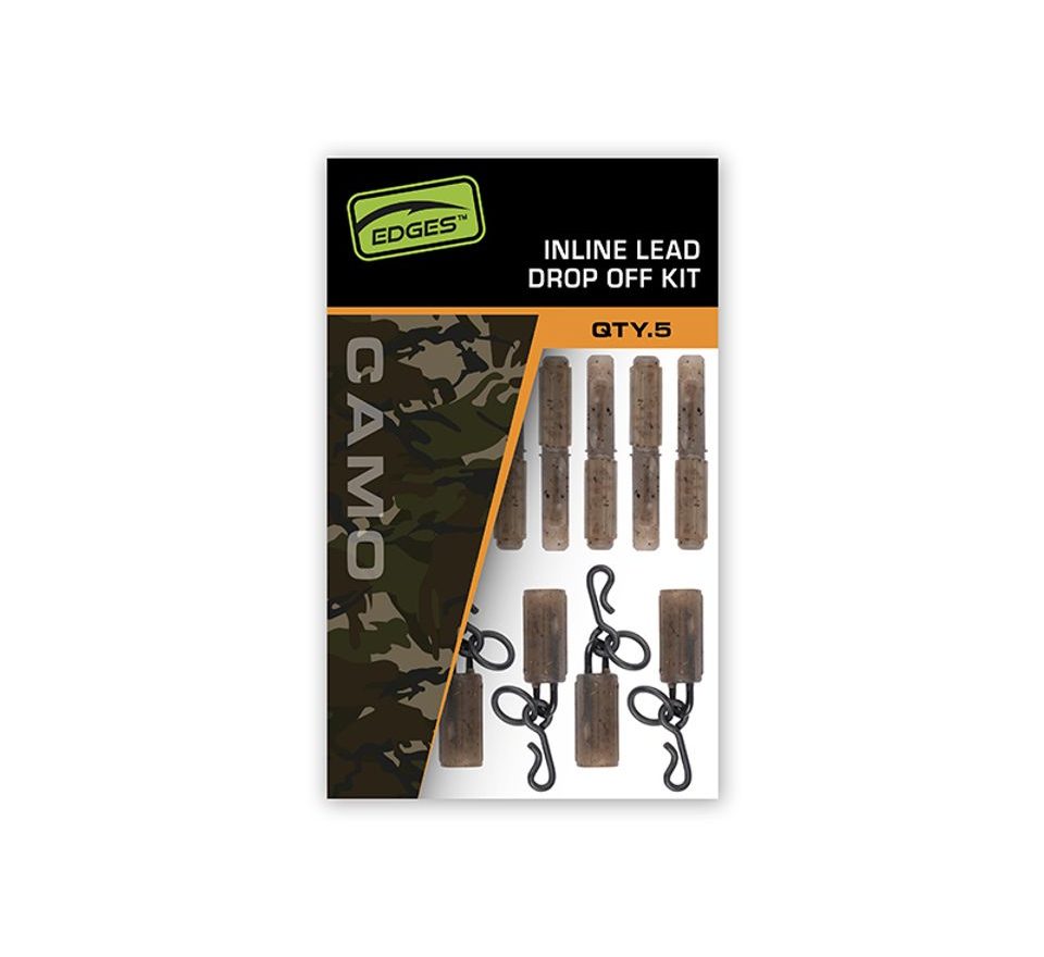 Fox Závažia Edges Camo Inline Lead Drop Off Kits 5ks