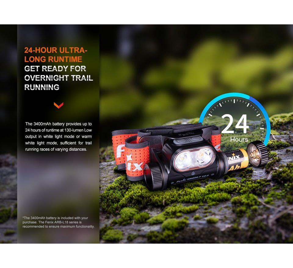 Fenix Nabíjecí čelovka HM65R-T V2.0 černá