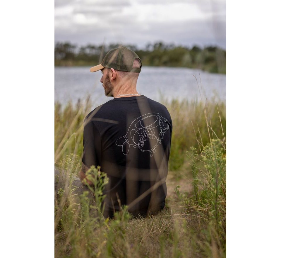 Korda Tričko One Liner Tee Čierne