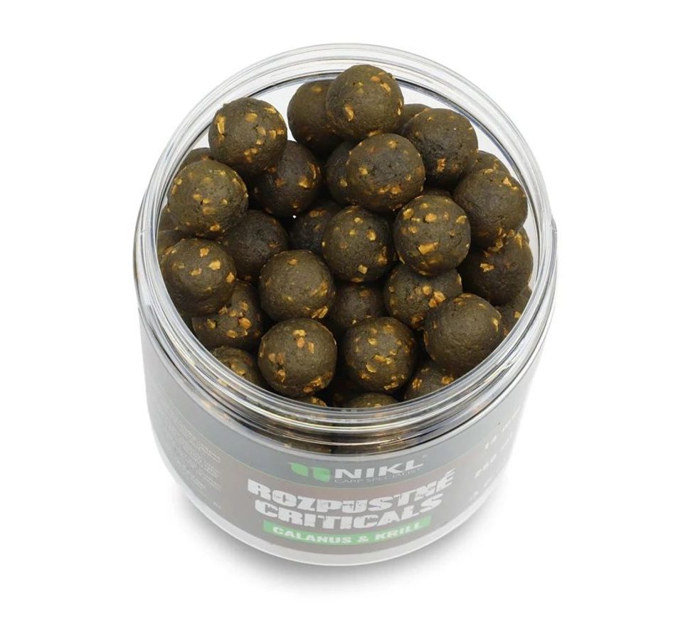 Nikl Rozpustné Criticals boilie Calanus & Krill 250ml