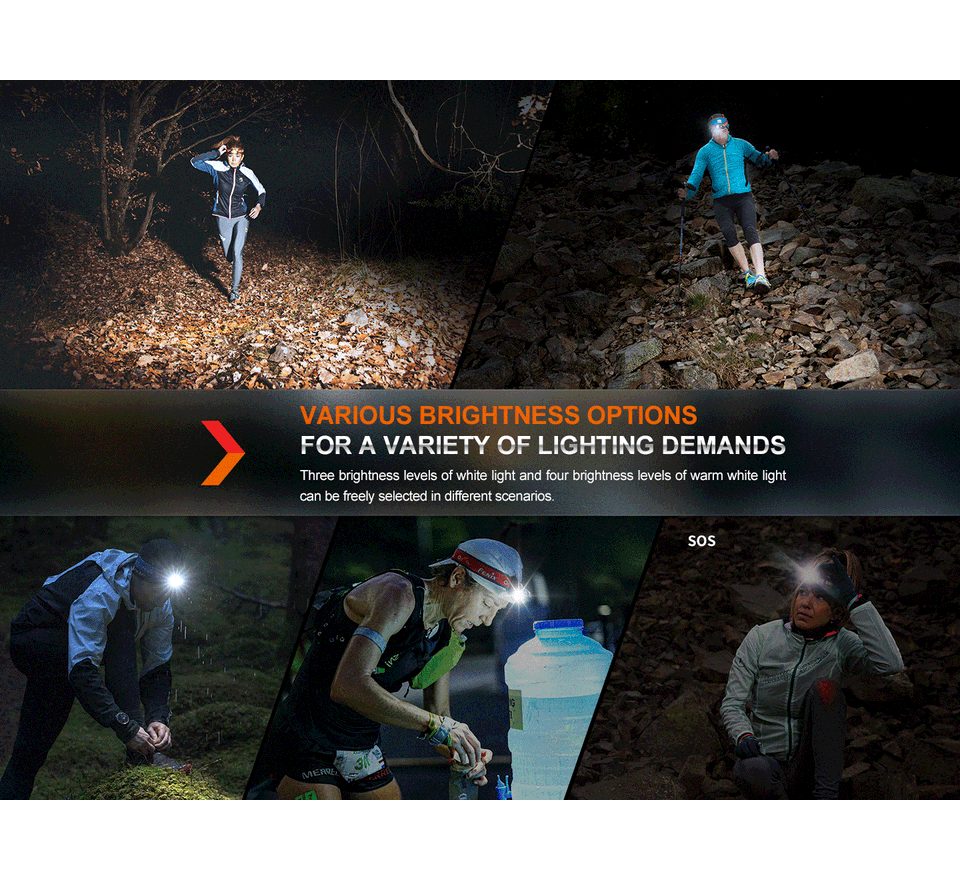 Fenix Nabíjecí čelovka HM65R-T V2.0 černá