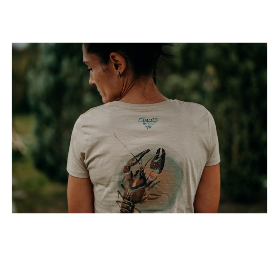Giants fishing Tričko dámské béžové Rak