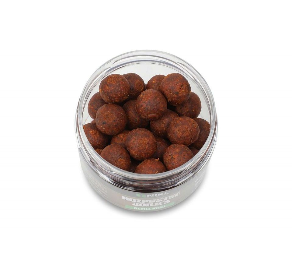 Nikl Rozpustné boilies Devill Krill 150g