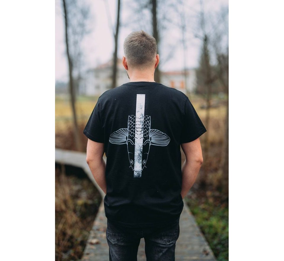 Giants fishing Tričko pánské černé Šupináč hlava