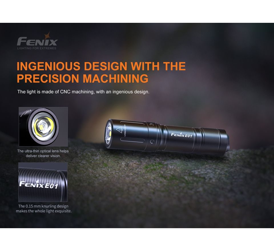 Fenix Baterka E01 V2.0 černá