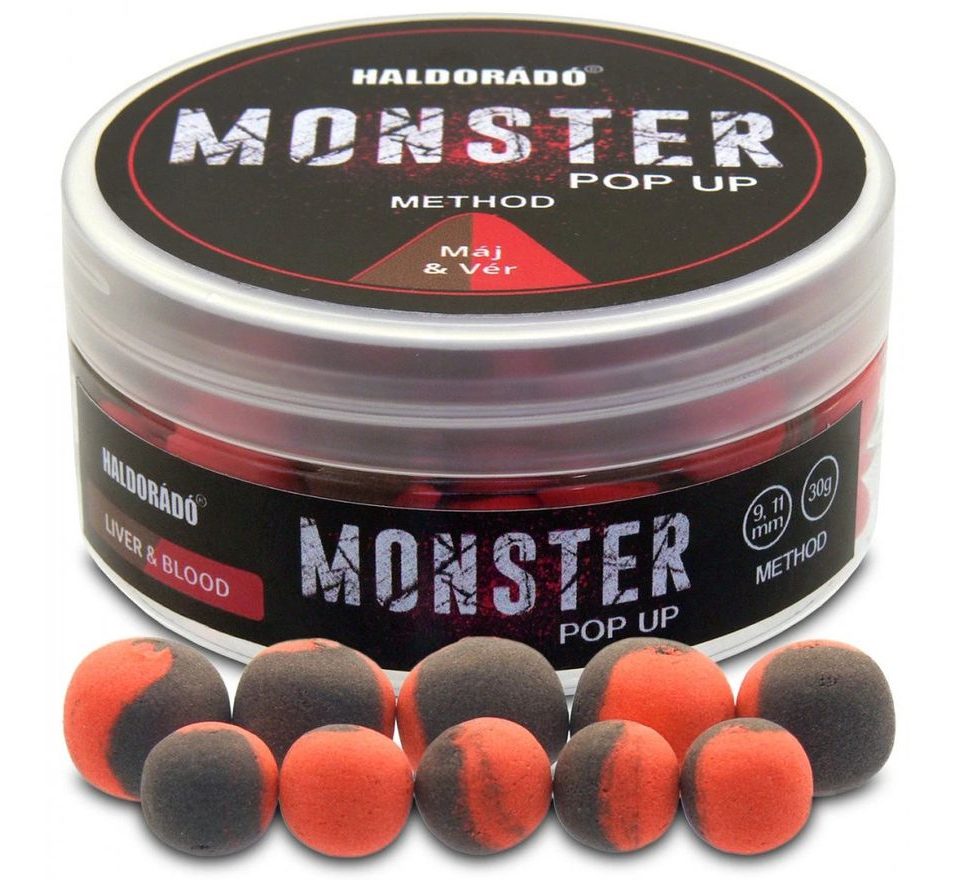 Haldorádó Pop-Up Boilies Method Monster 9+11mm 30g