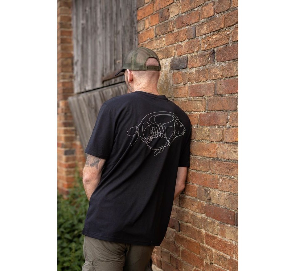 Korda Tričko One Liner Tee Čierne