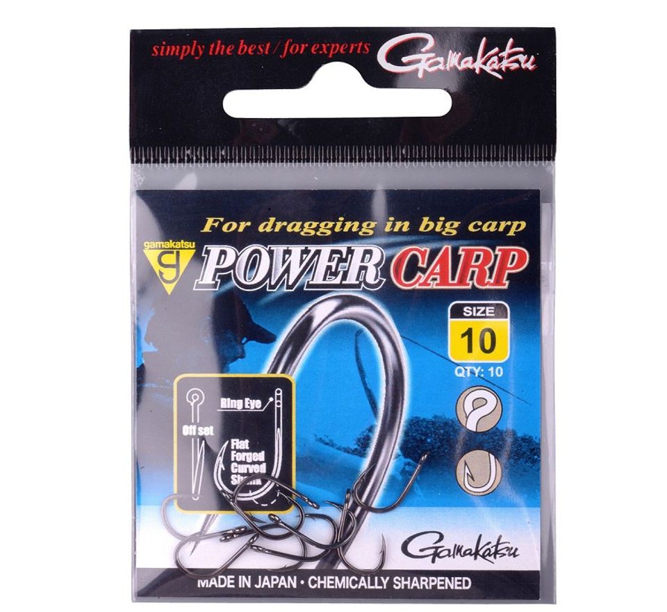 Gamakatsu Háčky Power Carp Ring Eyed Hooks 10ks