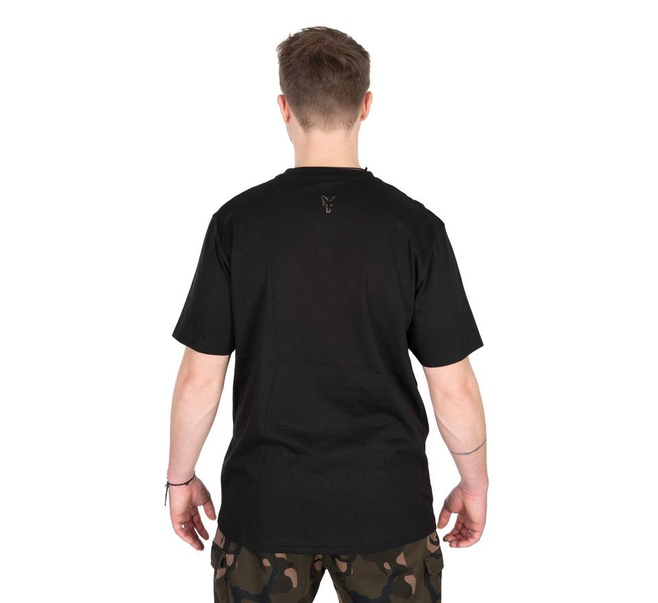 Fox Tričko Black / Camo Logo T-Shirt