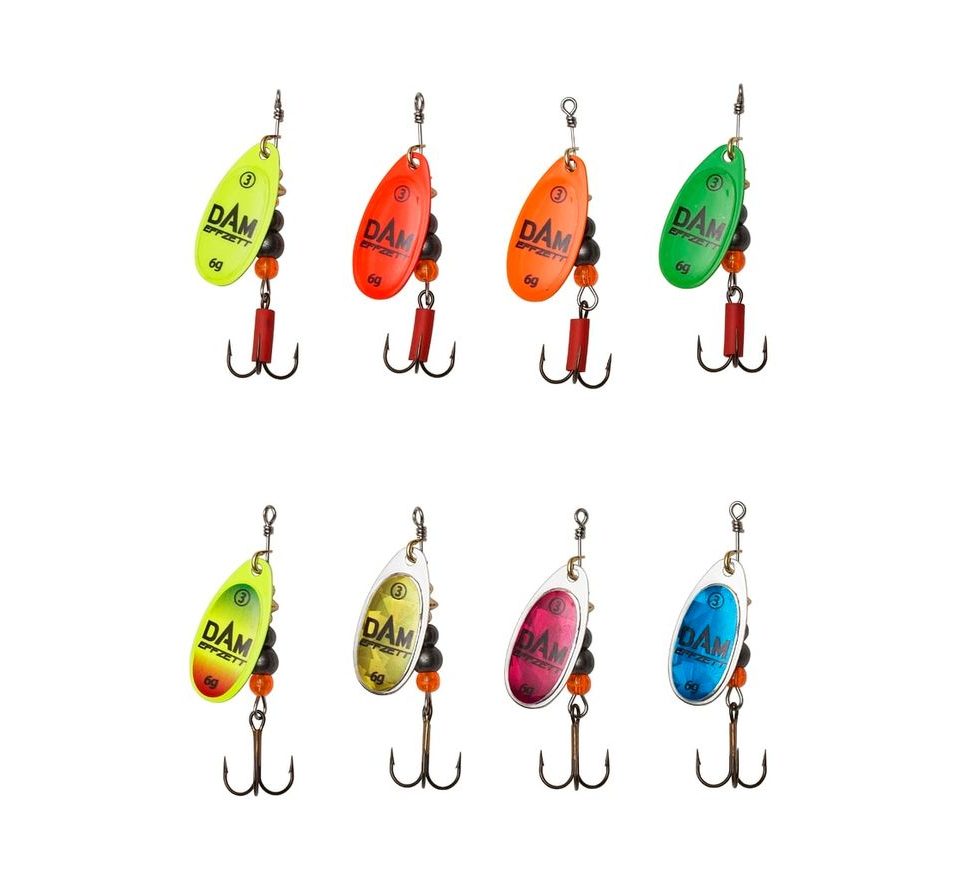 DAM Třpytka Effzett Fluo Spinner Gold Prisma