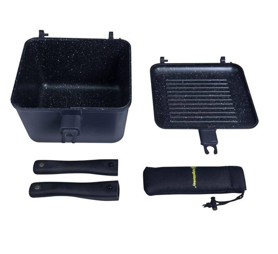 RidgeMonkey Pánev Connect Deep Pan and Griddle XL Granite Edition