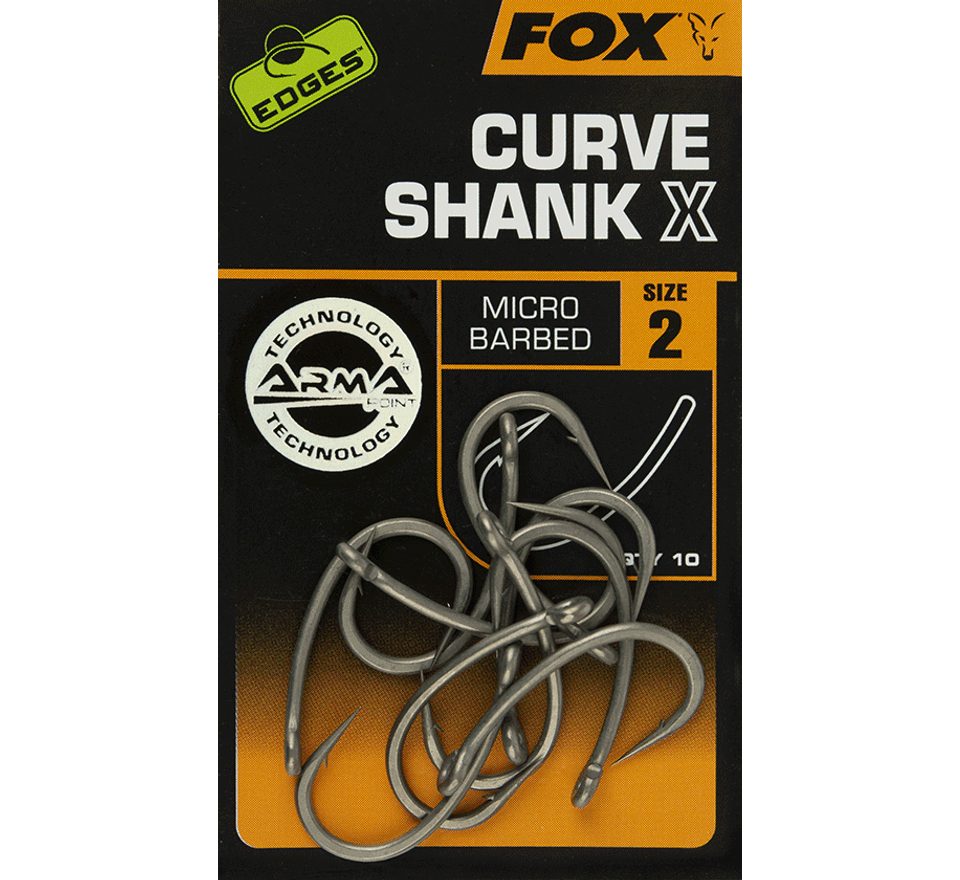 Fox Háčky Edges Curve Shank X Hooks 10ks