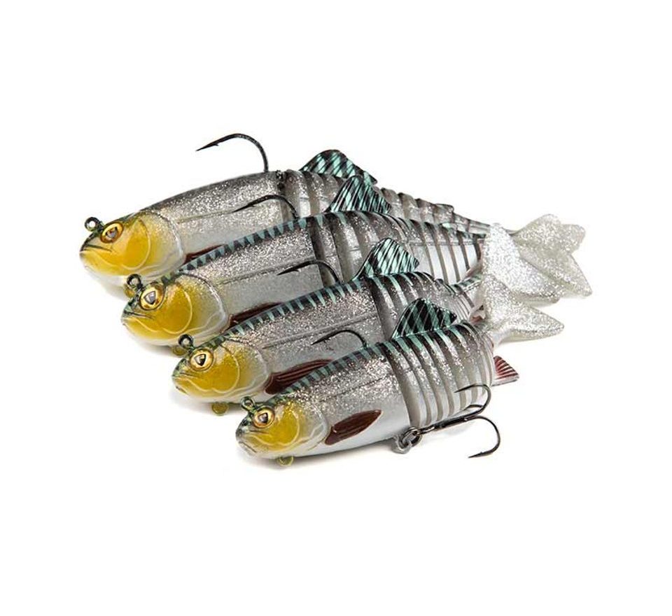 Fox Rage Gumová nástraha Replicant Jointed Silver Halo