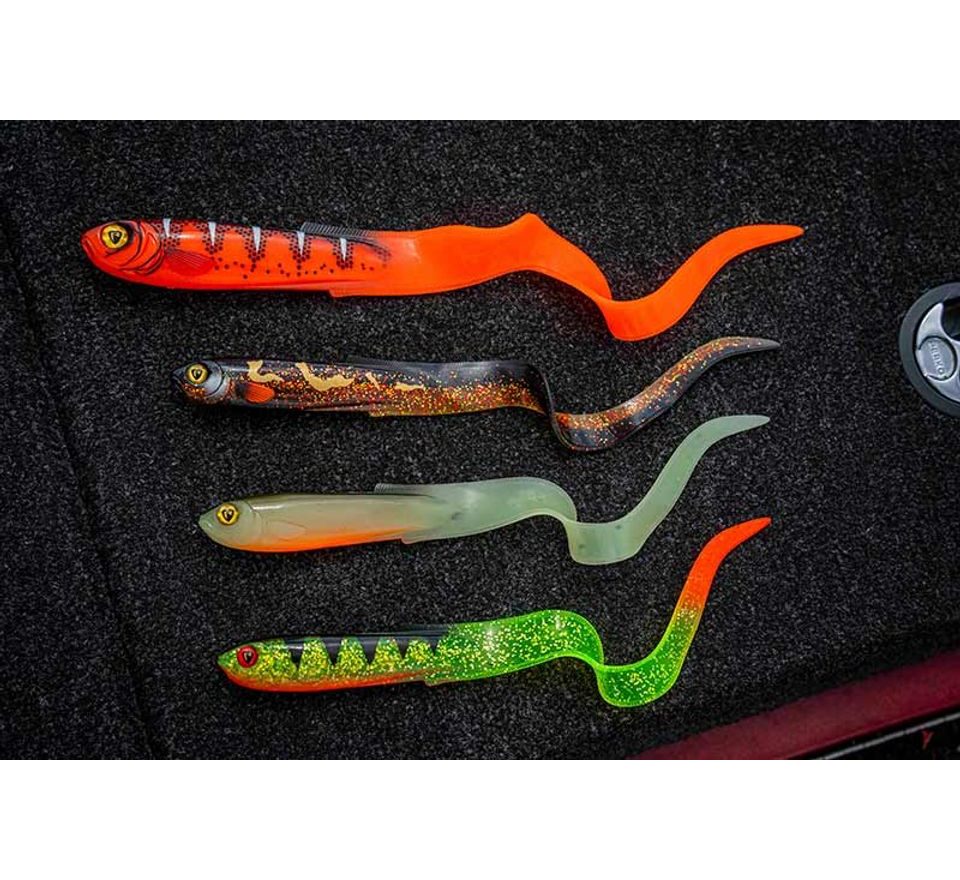 Fox Rage Gumová nástraha Slick Eel UV Hot Olive