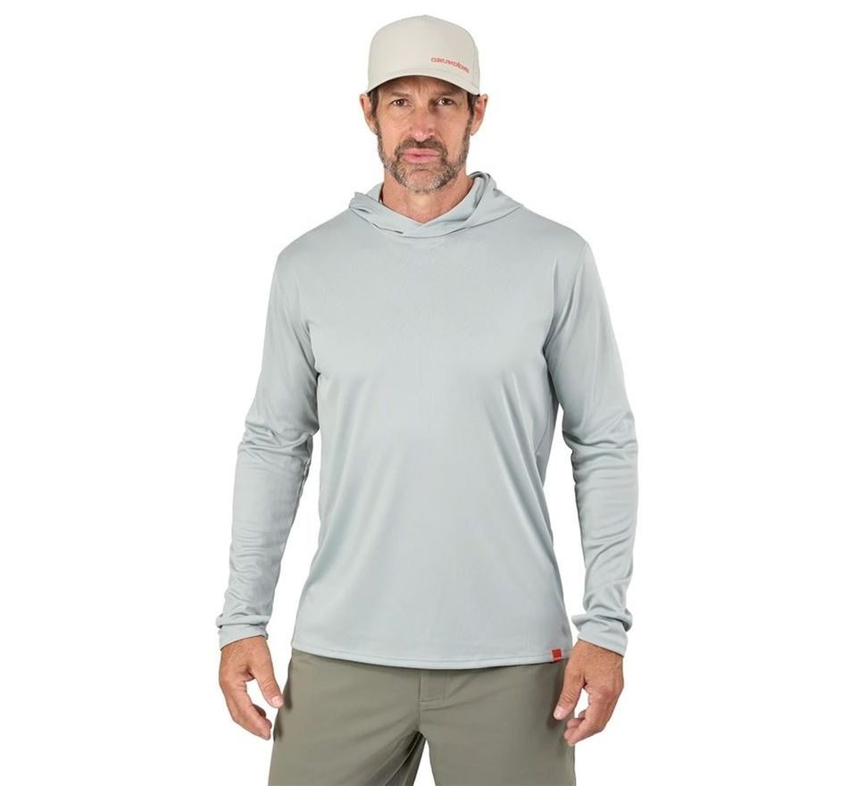 Grundéns UV Tričko Tough Sun Masked Hoodie Iceberg