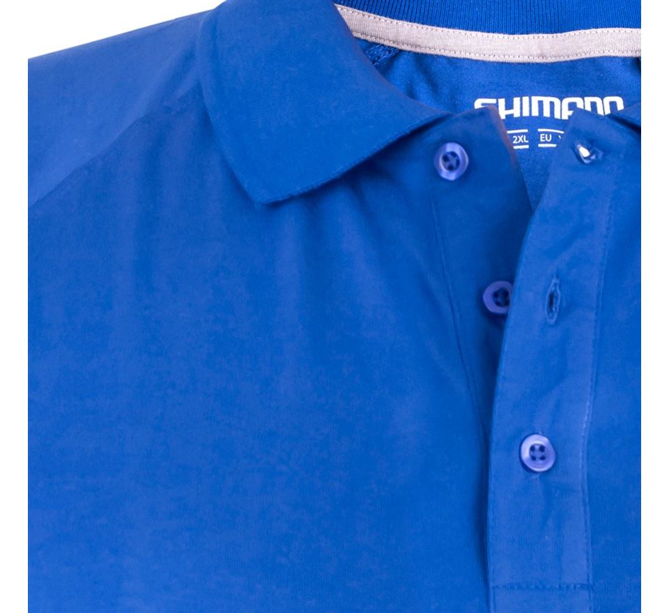 Shimano Polokošeľa Wear Short Sleeve Polo Blue
