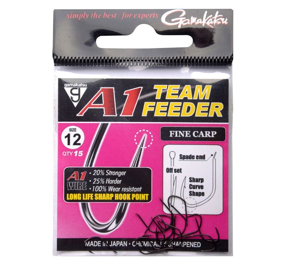 Gamakatsu Háčky A1 Team Feeder Fine Carp Hooks 15ks