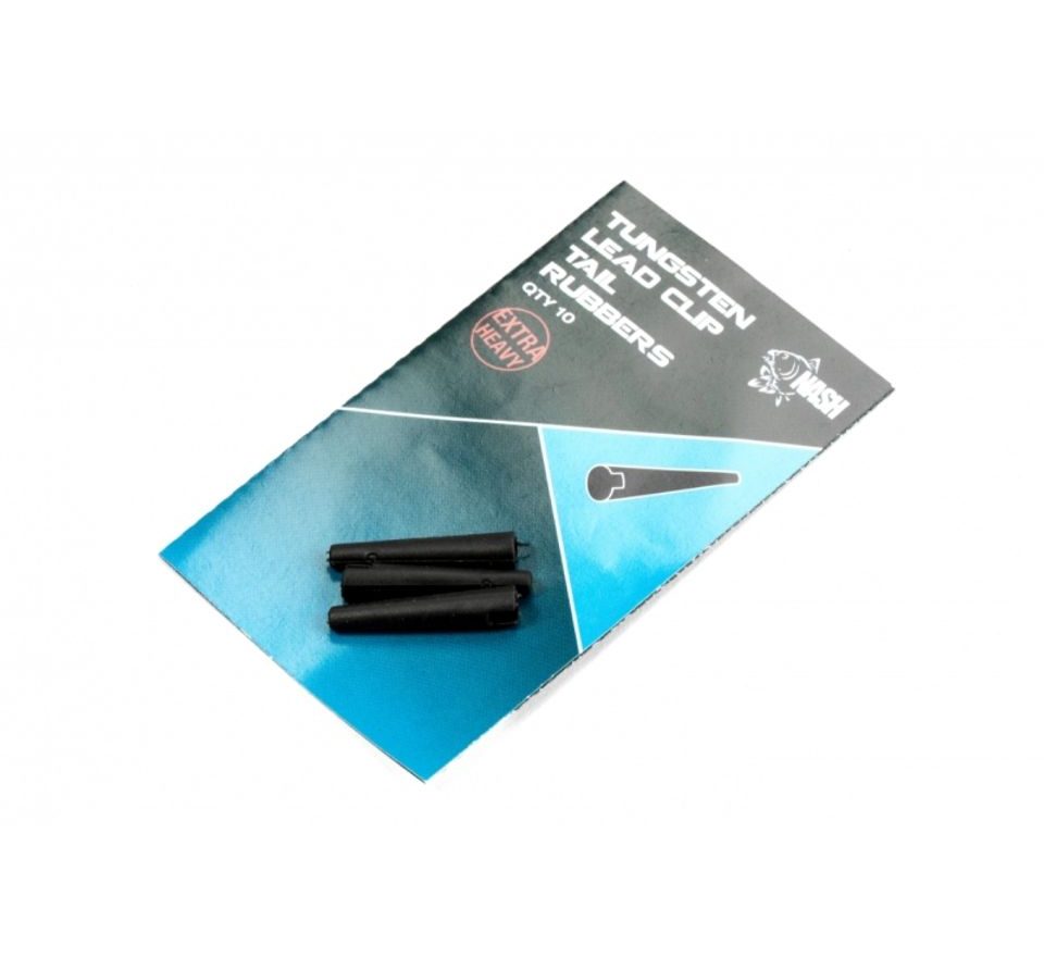 Nash Převleky Tungsten Lead Clip Tail Rubber 10ks