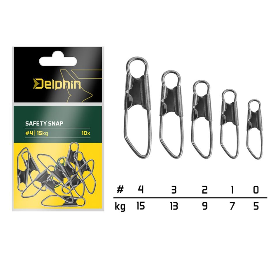 Delphin Karabinka Safety snap 10ks