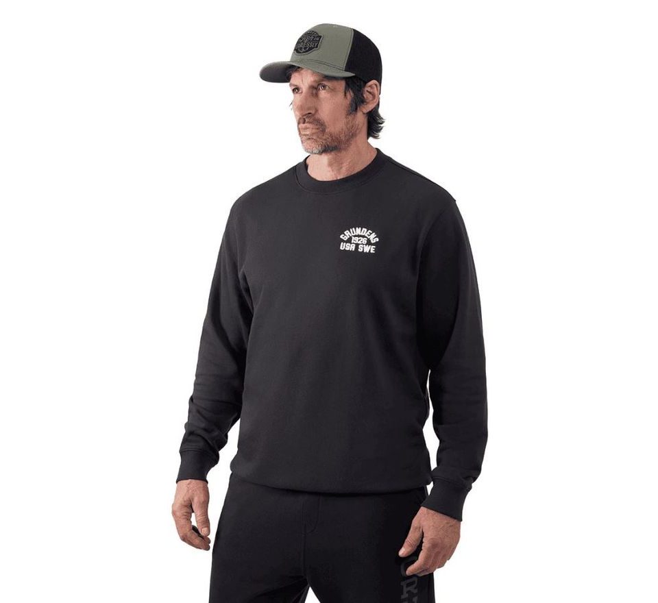 Grundéns Mikina 1926 Crew Sweatshirt Black