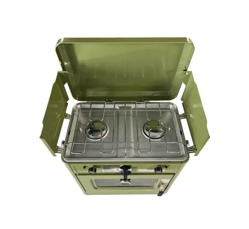 Boatman Plynová outdoorová trouba a dvouplotýnkový vařič 2v1