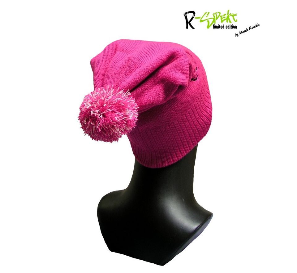 R-Spekt Dětský kulich PomPom Duo beanie limited edition růžový