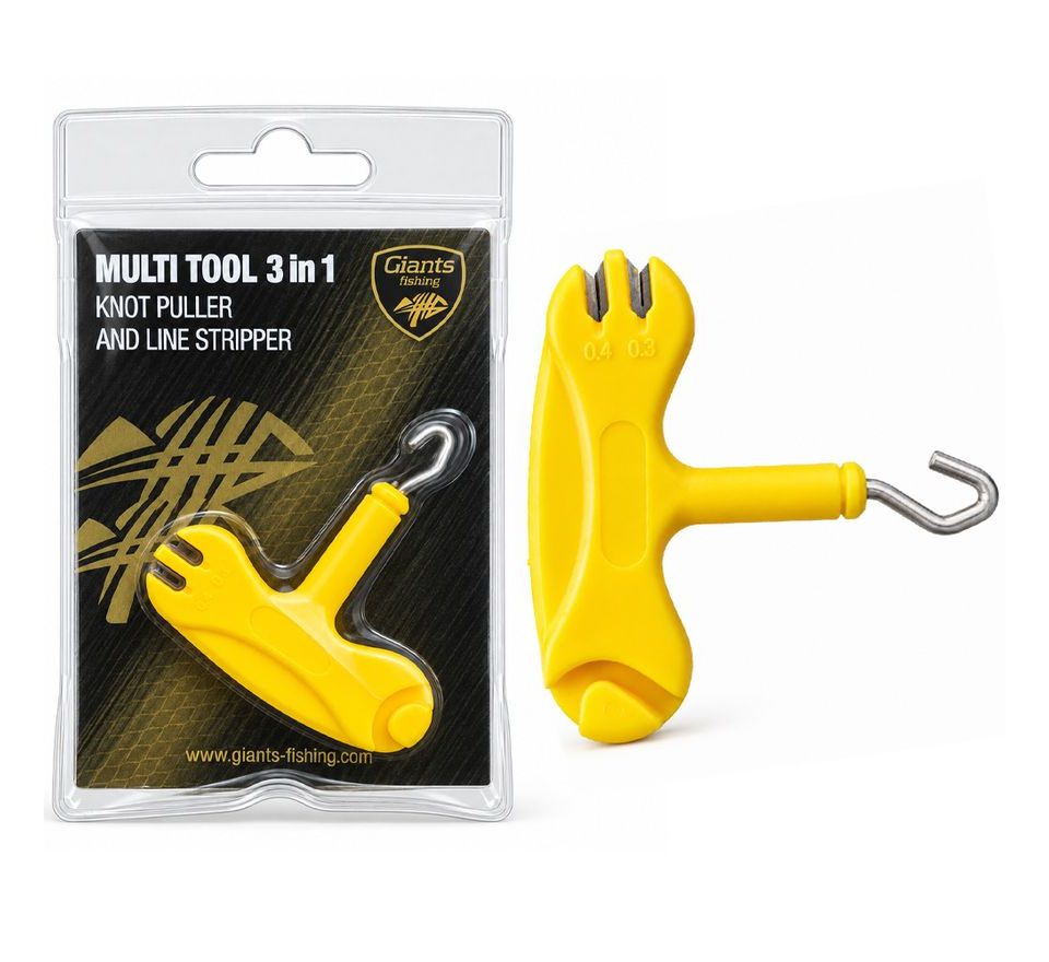 Giants fishing Dotahovač uzlů a stahovač šňůrek Multi Tool 3in1 Knot Puller and Line Stripper