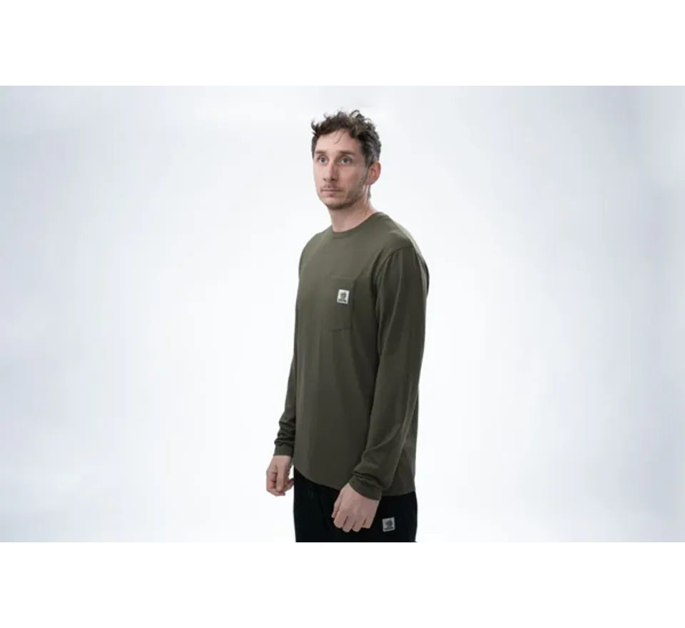 Nash Triko Make It Happen Carp Logo Long Sleeve T Shirt Green