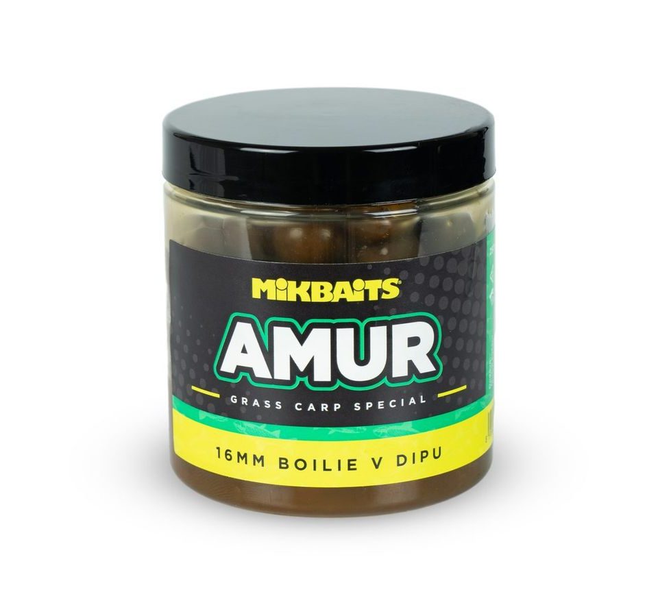 Mikbaits Boilie v dipu Amur range 250ml