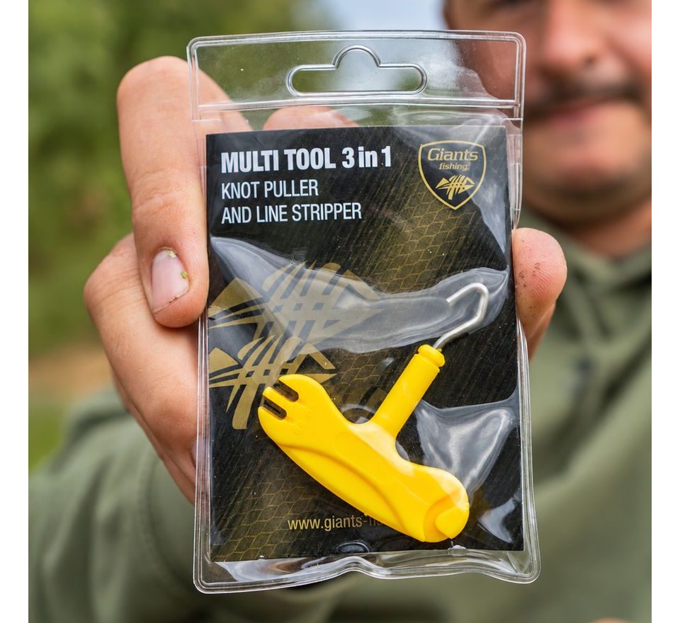Giants fishing Dotahovač uzlů a stahovač šňůrek Multi Tool 3in1 Knot Puller and Line Stripper
