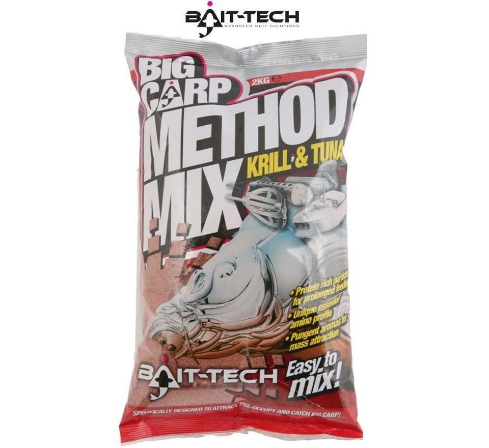Bait-Tech Krmítková směs Big Carp Method Mix Krill & Tuna 2kg