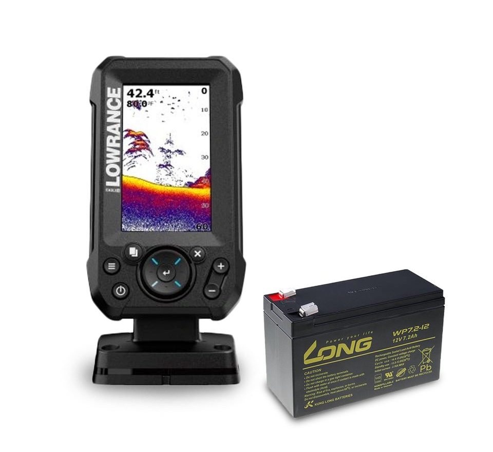 Lowrance Echolot Eagle 4X se Sondou Bullet + baterie ZDARMA