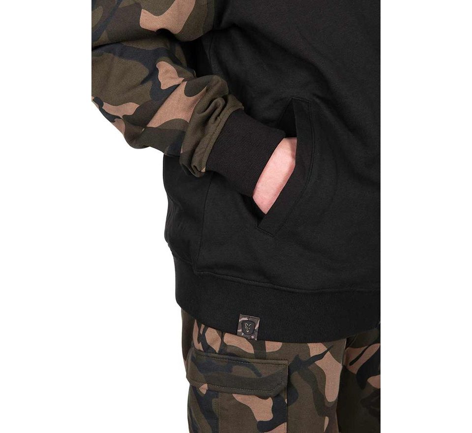 Fox Mikina LW Čierna / Camo Split Zip Hoody