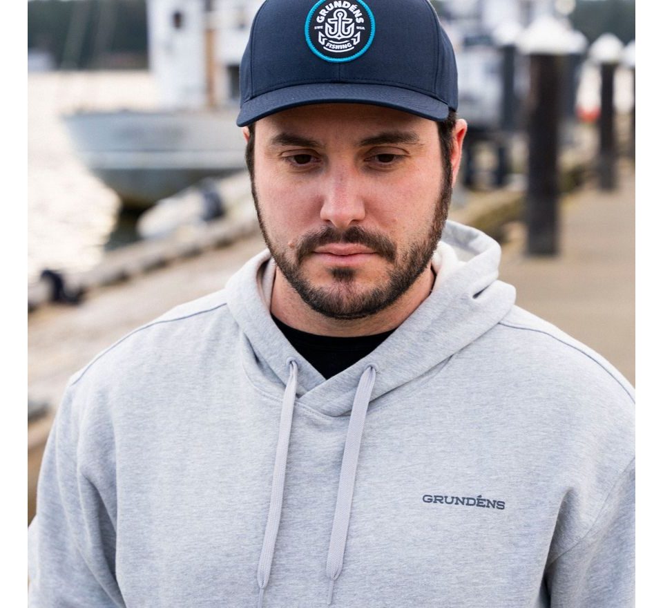 Grundéns Mikina Displacement DWR Hoodie Commercial Boat Athletic Heather