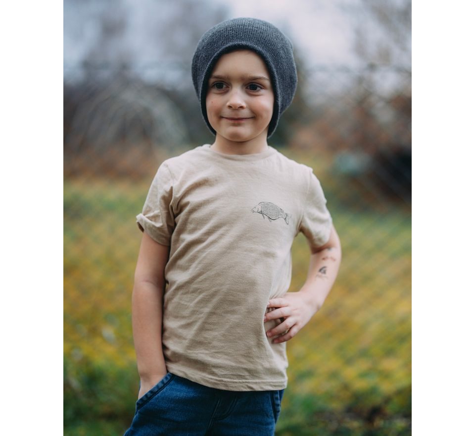 Giants fishing Tričko dětské béžové Tři kapři