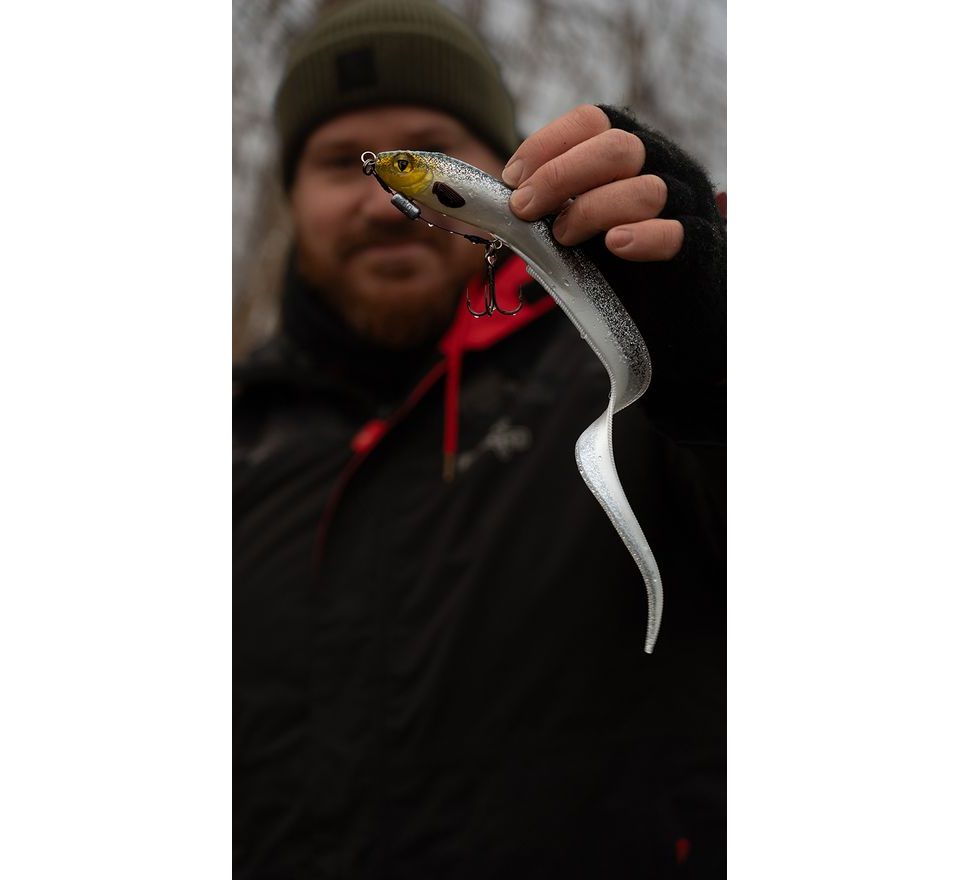 Fox Rage Gumová nástraha Slick Eel UV Silver Halo