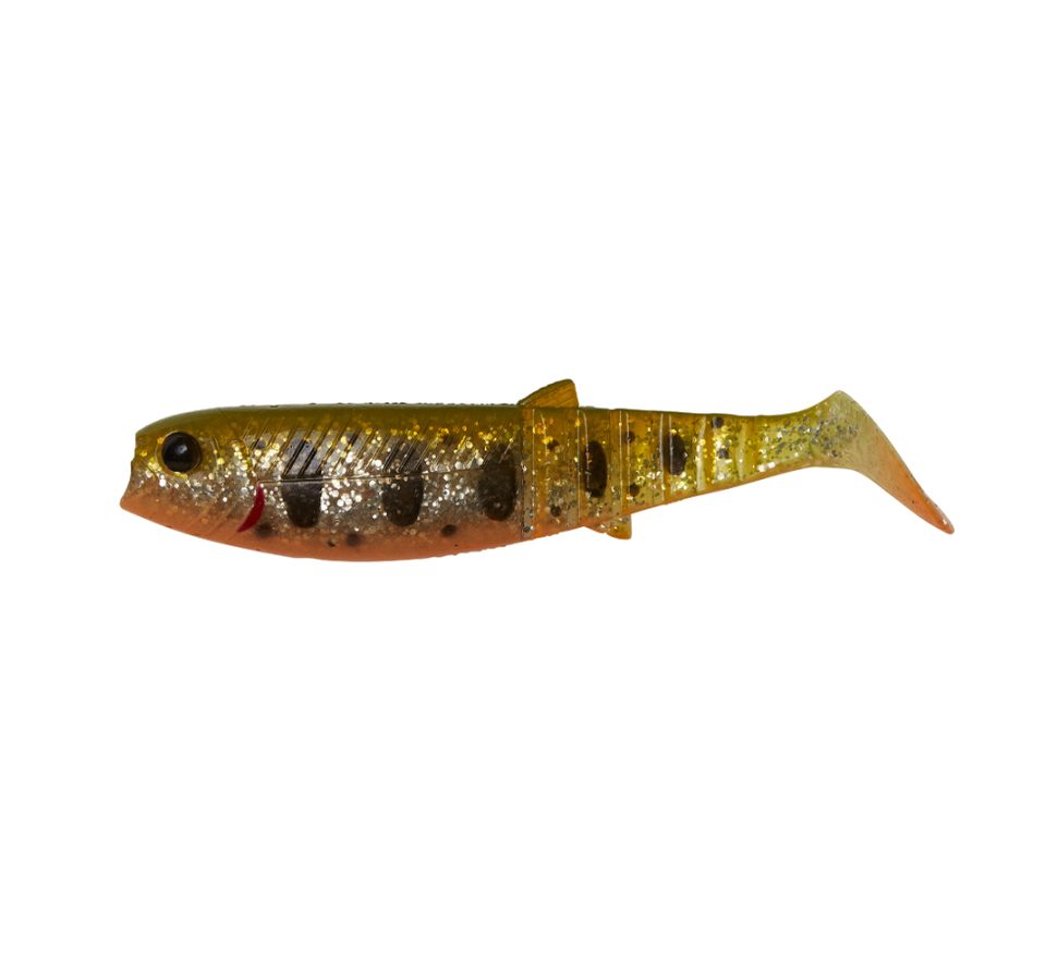 Savage Gear Gumová nástraha Cannibal Paddletail Olive Smolt UV