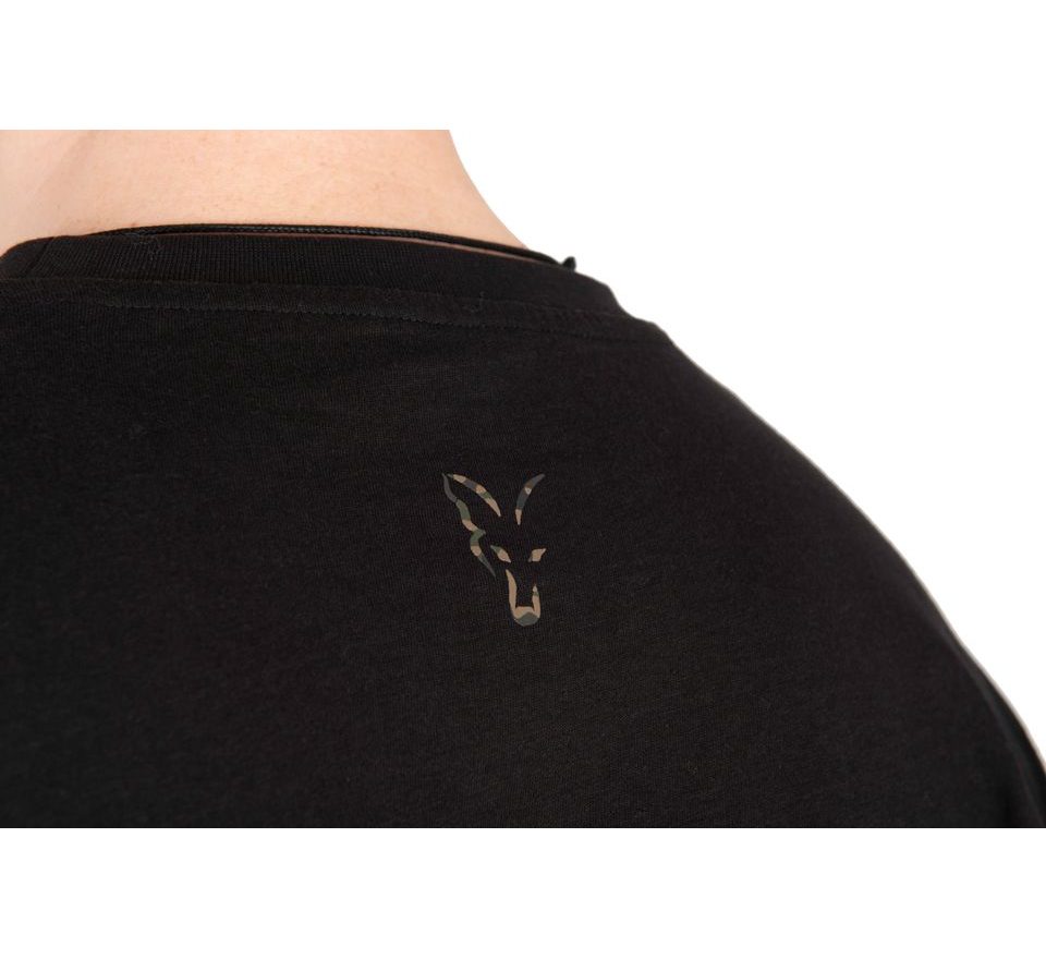 Fox Tričko Black / Camo Logo T-Shirt