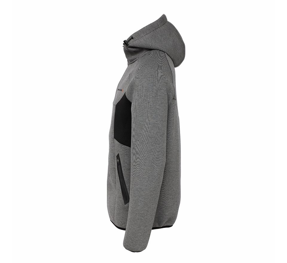 Savage Gear Mikina Tec-Foam Zip Hoodie Dark Grey Melange