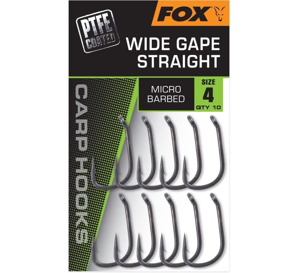 Fox Háčky Carp Hook Wide Gape Straight 10ks