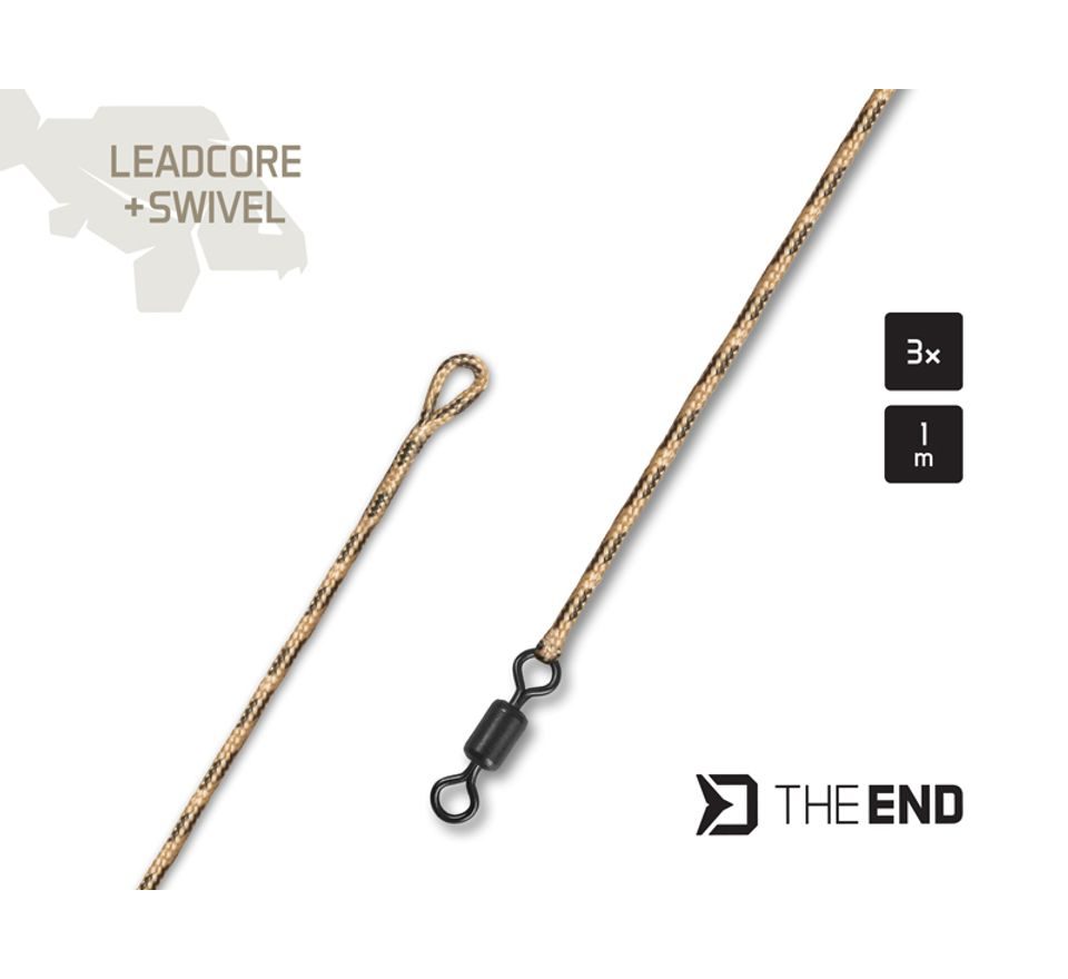 Delphin Nadväzec TheEnd Leadcore + Swivel 1m 3ks