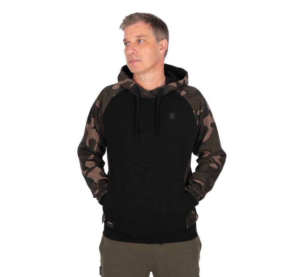 Fox Mikina Black/Camo Pullover Premium 310 Hoodie