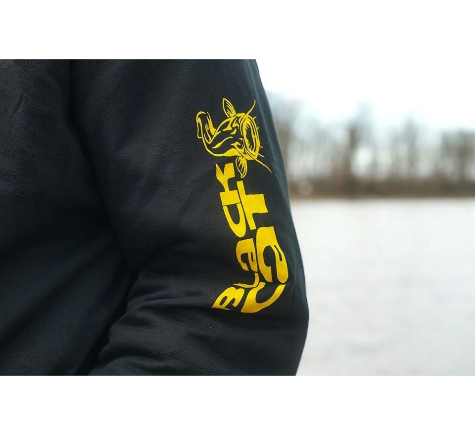 Black Cat Mikina Black Zipped Hoody