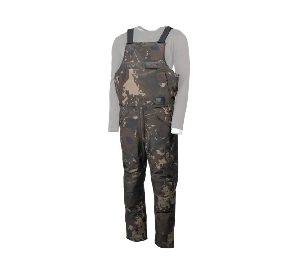 Nash Kalhoty ZT Helluva Waterproof Bib and Brace Camo