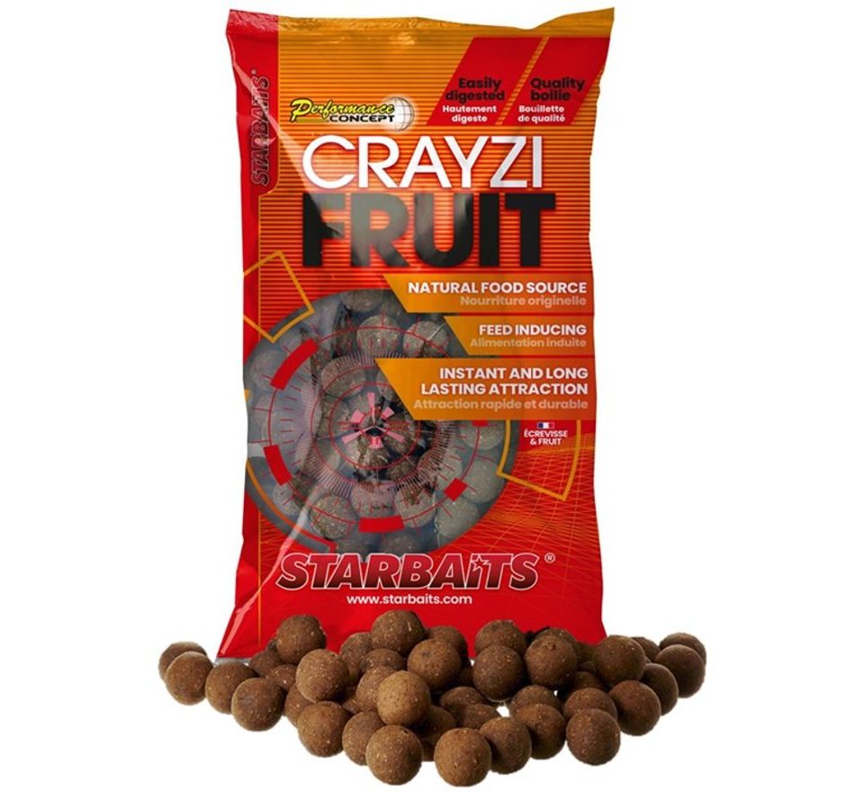 Starbaits Boilies Crayzi Fruit 800g