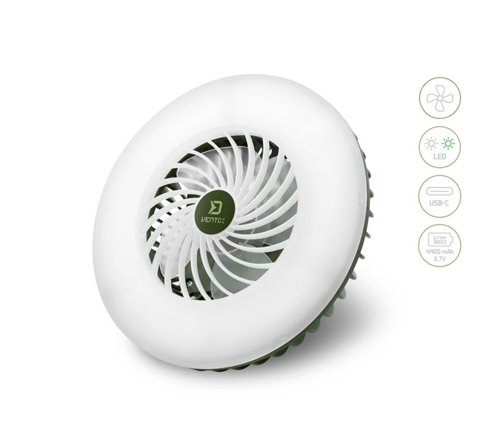Delphin Ventilátor se světlem Ventix