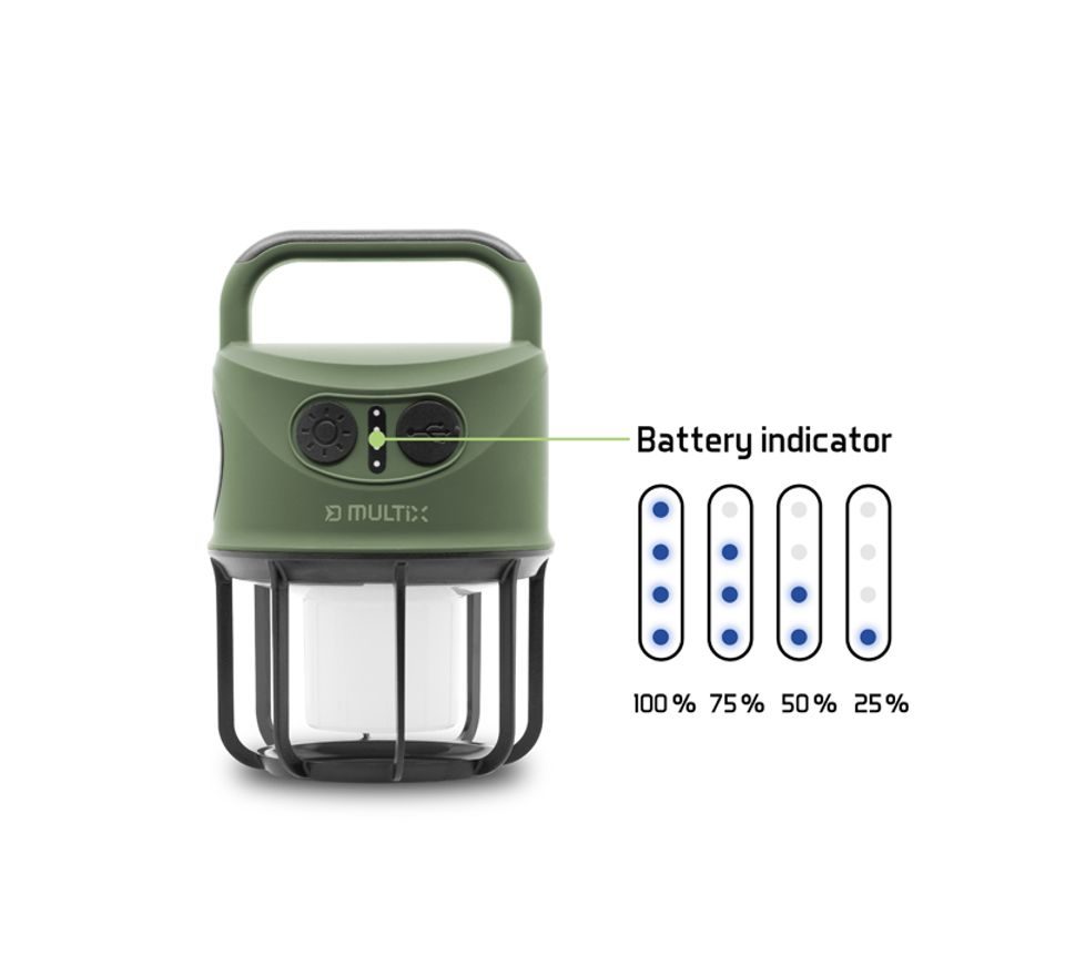 Delphin Kempingová lampa Multix