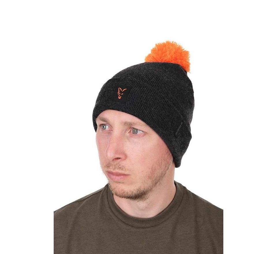 Fox Zimní čepice Collection Bobble Hat Black/Orange
